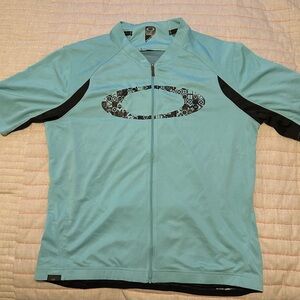 🧿Oakley Light Blue Zip-Up Jacket